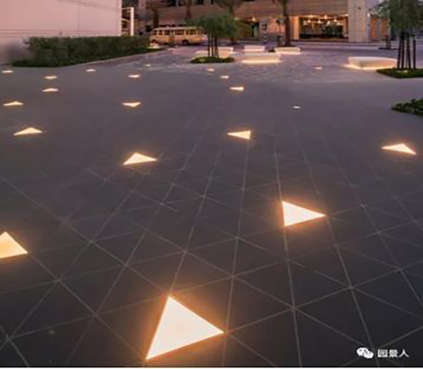 LED三角形地砖灯-效果